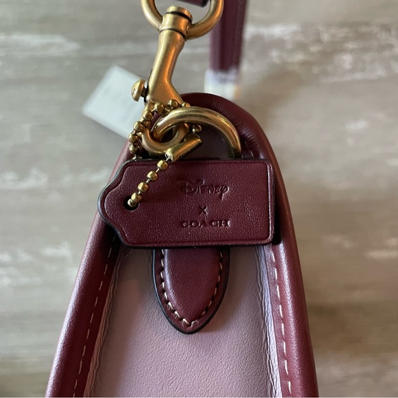 NWT Disney X Coach Walt Disney World 50th Anniversary Swing Purse Handbag Chalk - Picture 6 of 12